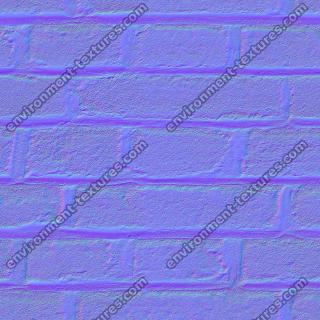 seamless wall bricks normal map 0009